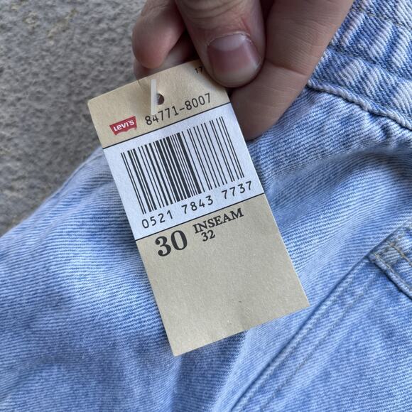 Deadstock 90s Dockers Jeans 30x32 Pleated Denim Levi’s Baggy Acid Wash Vintage - Picture 14 of 14